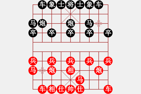 象棋棋譜圖片：老豆 [584288857] -VS- 一個壞人[852588686] - 步數：10 