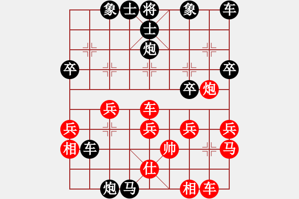 象棋棋譜圖片：中炮中炮中(7段)-負(fù)-棋州王(6段) - 步數(shù)：36 