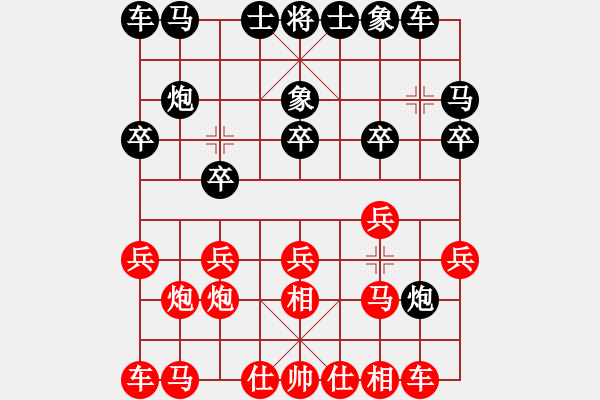 象棋棋譜圖片：日月星晨余(4段)-負-丁丁丁丁(1段) - 步數(shù)：10 