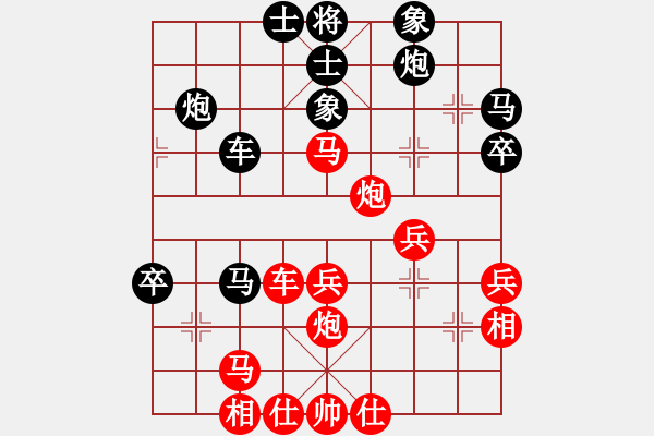 象棋棋譜圖片：津門夜襲隊(duì)(9段)-負(fù)-馬仁林棋手(6段) - 步數(shù)：40 