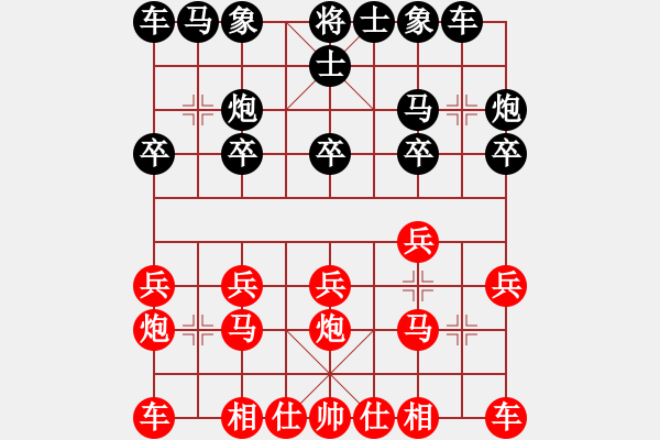 象棋棋谱图片：北京棋院 刘欢 和 浙江省智力运动管理中心 吴可欣 - 步数：10 