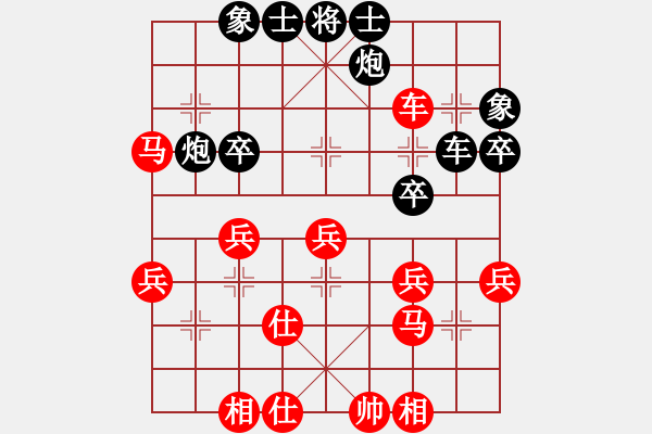 象棋棋譜圖片：醉馬騎醉車(3段)-勝-基層教練(2段) - 步數(shù)：40 