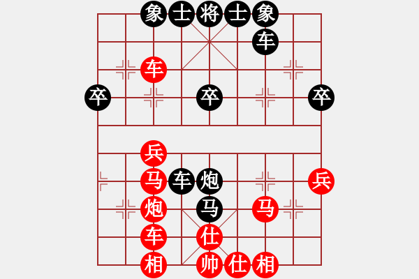 象棋棋譜圖片：山東大鐵錘(7段)-負(fù)-傾城之豬(7段) - 步數(shù)：40 