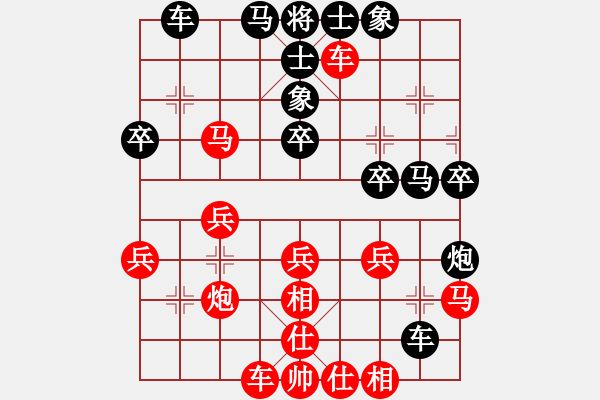 象棋棋譜圖片：岳麓書院風(fēng)(7級(jí))-負(fù)-bbboy002(2級(jí)) - 步數(shù)：30 