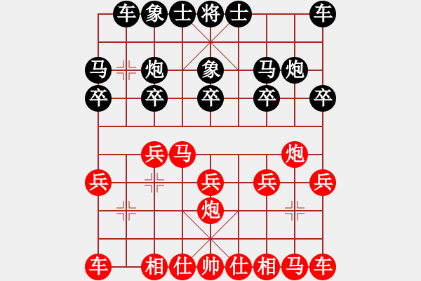 象棋棋譜圖片：白城老酒AVS仙居-柯漢飛(2015-1-23) - 步數(shù)：10 