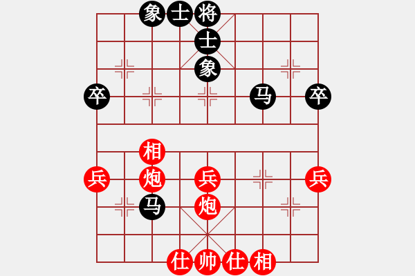 象棋棋譜圖片：第六輪 湖北 萬(wàn)科 先和 四川 閔仁 - 步數(shù)：40 