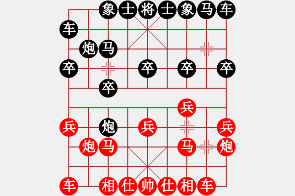 象棋棋譜圖片：柯善林     先勝 林文限     - 步數(shù)：10 