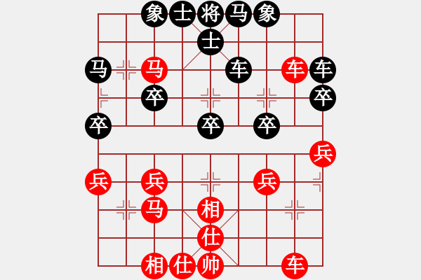 象棋棋譜圖片：日月明[紅] -VS- 軍旗王子[黑] - 步數(shù)：40 