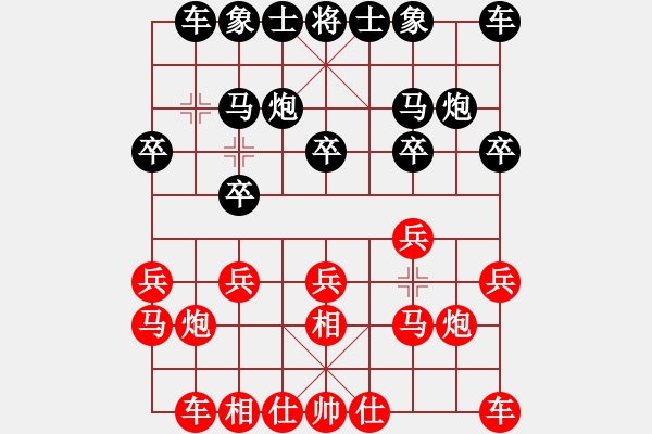 象棋棋譜圖片：連云港李亞洲[524689516] 負(fù) 枯竹山人[569387770] - 步數(shù)：10 