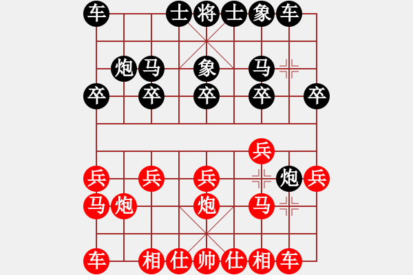 象棋棋譜圖片：棋鹿(7段)-負(fù)-東風(fēng)(4段) 中炮左邊馬對(duì)屏風(fēng)馬 - 步數(shù)：10 