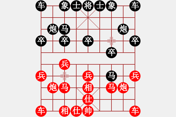 象棋棋譜圖片：葉水簾枝[65638590] -VS- 人到中年[836353548] - 步數(shù)：10 