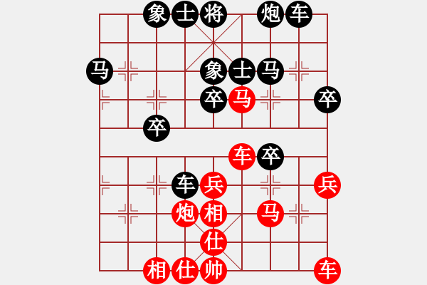 象棋棋谱图片：73届大兴月赛4张一男后胜赵国强 - 步数：40 