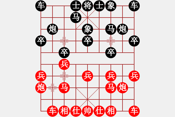 象棋棋譜圖片：宿少鋒先和董正林-第10輪 - 步數(shù)：10 