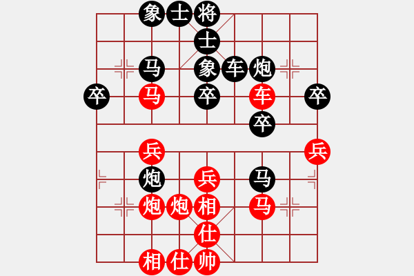 象棋棋譜圖片：天龍之喬峰(電神)-和-亞貿(mào)許俊(北斗) - 步數(shù)：40 