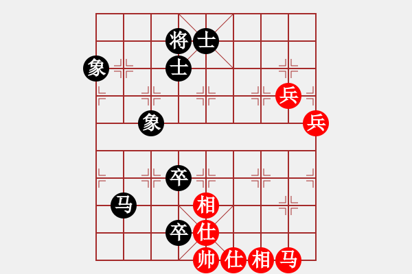 象棋棋譜圖片：我是踢館的(9星)-和-thiensinh(9星) - 步數(shù)：100 