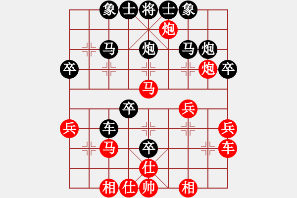 象棋棋譜圖片：攻車得勢 連續(xù)抽子：ZL辰瑋家阿軍68[紅] -VS- 棋苑大怪[黑] - 步數(shù)：30 