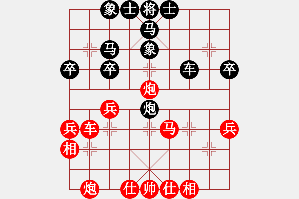 象棋棋譜圖片：虎牢關(guān)呂布(1段)-勝-兩棵棗樹(3段) - 步數(shù)：40 