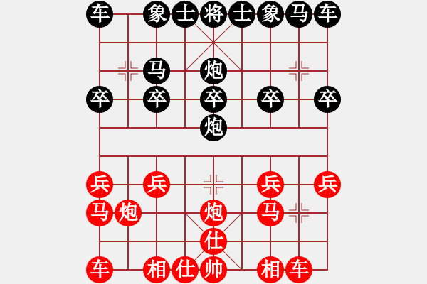 象棋棋譜圖片：清風(fēng)棋譜 中炮對(duì)列炮 （初級(jí)陷阱） - 步數(shù)：10 