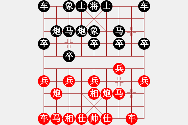 象棋棋譜圖片：第04輪 第03臺 浙江 徐崇峰 先和 四川 李少庚 - 步數(shù)：10 