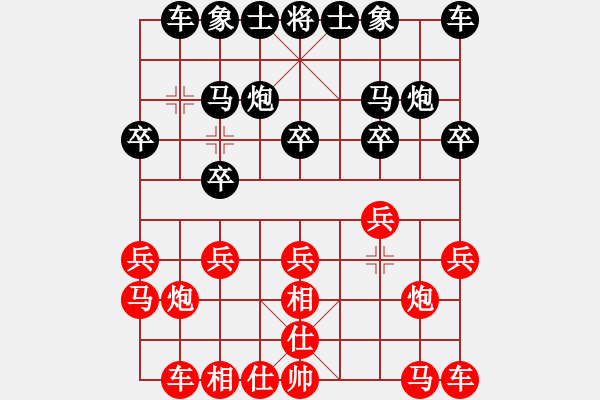 象棋棋譜圖片：天心閣-初學(xué)者[紅] -VS- bbboy002[黑] - 步數(shù)：10 