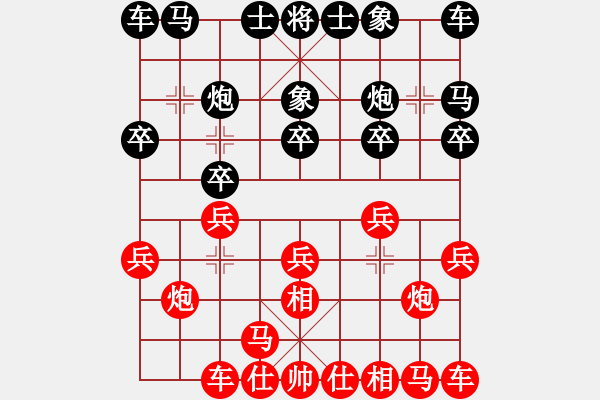 象棋棋譜圖片：2022.10.6.12五分鐘先勝飛相局對(duì)進(jìn)7卒 - 步數(shù)：10 