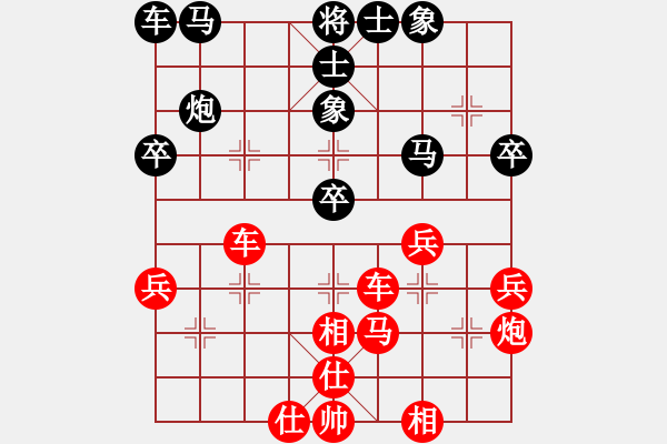 象棋棋譜圖片：2022.10.6.12五分鐘先勝飛相局對(duì)進(jìn)7卒 - 步數(shù)：35 