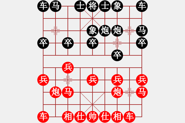 象棋棋譜圖片：葬心紅勝lds25004001【對(duì)兵轉(zhuǎn)兵底炮】 - 步數(shù)：10 