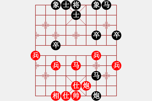 象棋棋譜圖片：過往云煙(0舵)-負-義結(jié)金蘭(0舵) - 步數(shù)：40 