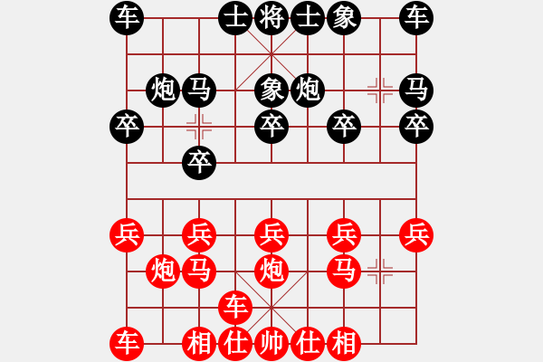 象棋棋譜圖片：橫才俊儒[292832991] -VS- 神奇[2303573611] - 步數(shù)：10 