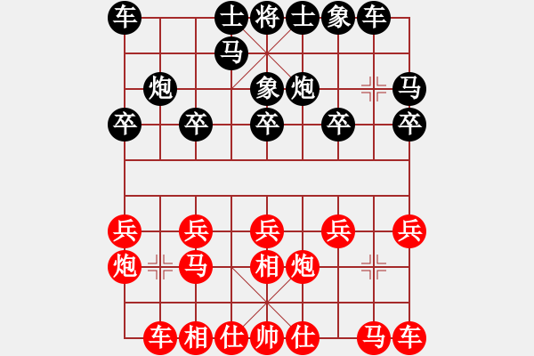 象棋棋譜圖片：公開組第六輪湖南曾琦先勝湖南林軍.XQF - 步數(shù)：10 