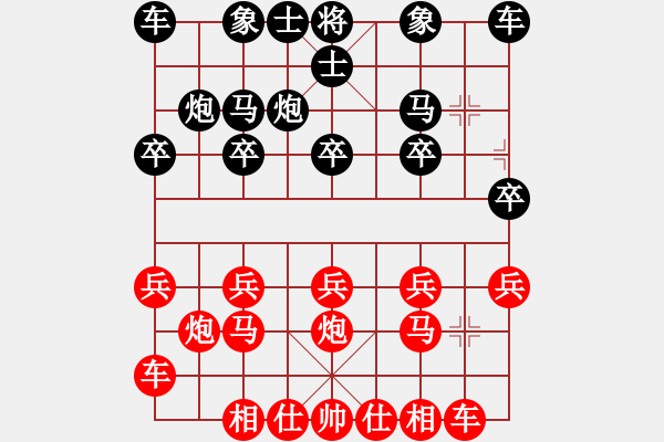 象棋棋譜圖片：chen_anxin[紅] -VS- 紅香兒0430[黑] - 步數(shù)：10 