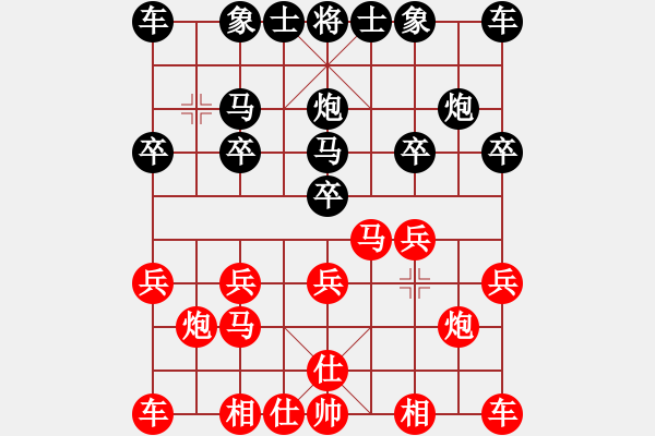 象棋棋譜圖片：天天華山論劍廣寒小兔業(yè)9-2先負(fù)浩軒爺 - 步數(shù)：10 