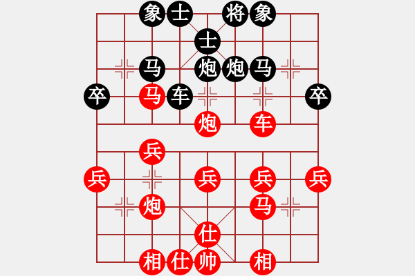 象棋棋譜圖片：《學(xué)習(xí)大師先手》列炮直車破橫車 - 步數(shù)：30 