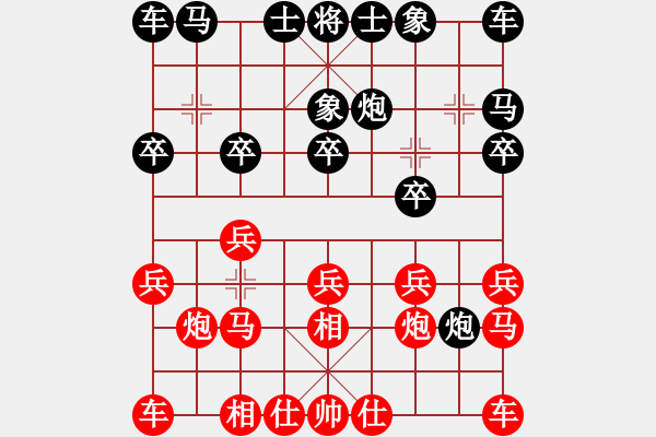 象棋棋譜圖片：ywgyf(9星)-和-小魚刀(9星) - 步數(shù)：10 