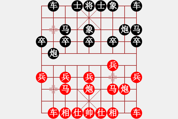 象棋棋譜圖片：情花無愛[675863509] -VS- 金鼠[114234757] - 步數(shù)：10 