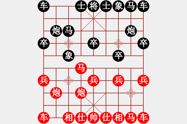 象棋棋譜圖片：因?yàn)樗訹1245437518] -VS- 木子[573117444] - 步數(shù)：10 