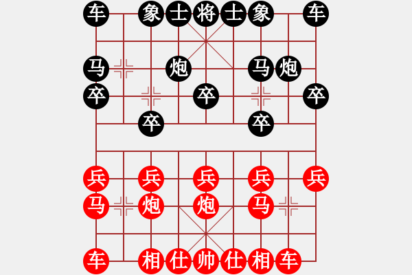 象棋棋谱图片：林子冲 对 陈添源 - 步数：10 