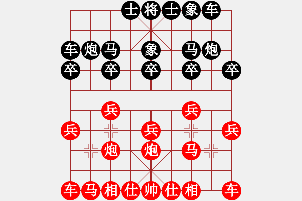 象棋棋譜圖片：象棋愛好者 VS 初級棋士 - 步數(shù)：10 