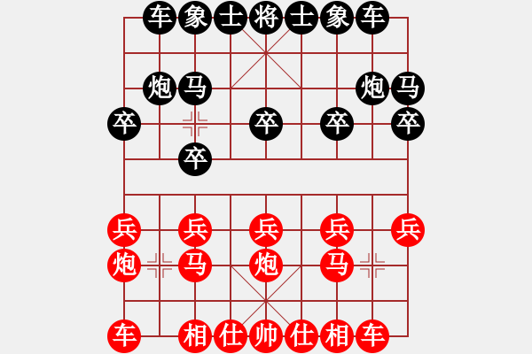 象棋棋譜圖片：葬心紅負(fù)andy5513066〖中炮對(duì)單提馬〗 - 步數(shù)：10 