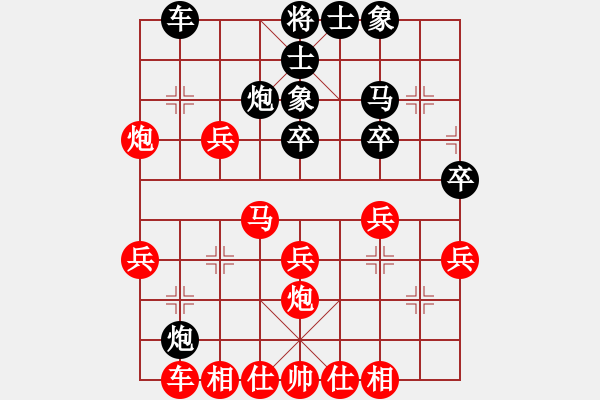 象棋棋譜圖片：唯我橫刀(天帝)-勝-獨孤弈清(日帥) - 步數(shù)：33 