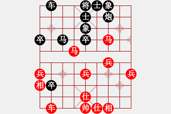 象棋棋譜圖片：bbboy002(1段)-負(fù)-徒步華山(3段) - 步數(shù)：40 