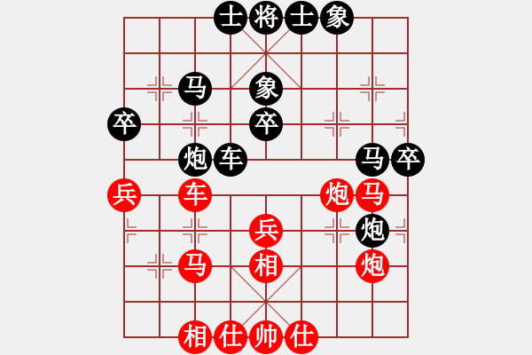 象棋棋譜圖片：柯善林     先負(fù) 霍羨勇     - 步數(shù)：40 