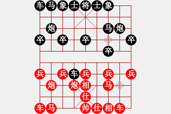 象棋棋譜圖片：123[396258687] -VS- 因?yàn)樗訹1245437518] - 步數(shù)：10 