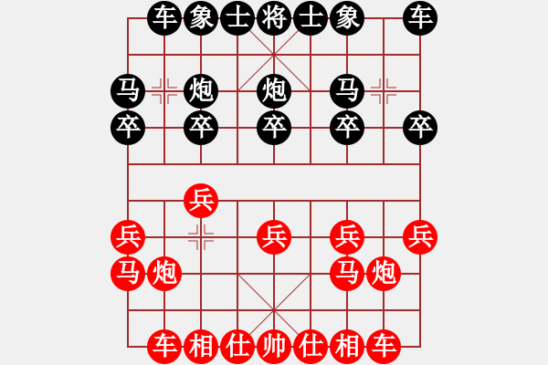 象棋棋譜圖片：無頭棋士(3星)-勝-色郎(天罡) - 步數(shù)：10 