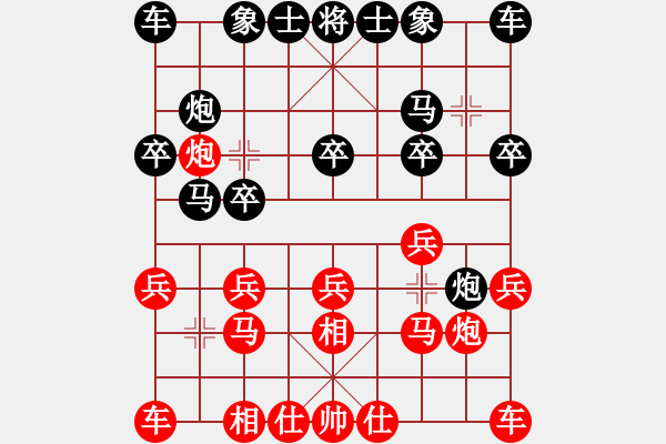 象棋棋譜圖片：水來(lái)土掩[1835393201] -VS- 純?nèi)寺?lián)盟毒蘋(píng)果[2662599188] - 步數(shù)：10 