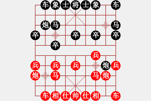 象棋棋谱图片：第07轮 第01台 杭州 张彬 先和 杭州 何文哲 - 步数：10 
