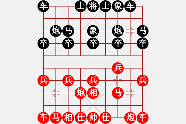 象棋棋譜圖片：實(shí)戰(zhàn)五：左右夾攻《大刀關(guān)VS楚云鶴（黑方）》 - 步數(shù)：10 