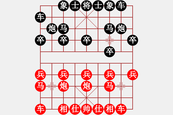 象棋棋譜圖片：湖南石仲齊 負 湖南鄧以(五分鐘快棋) - 步數(shù)：10 