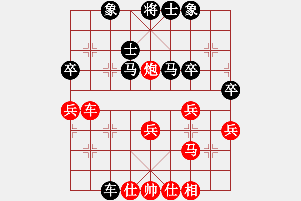 象棋棋譜圖片：象棋好奇者(3級(jí))-勝-柔風(fēng)快槍邵(1段) - 步數(shù)：50 