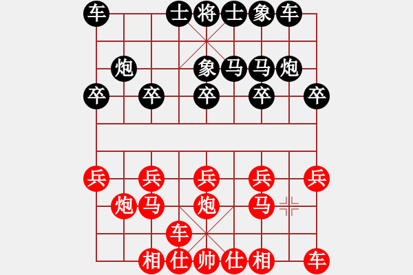 象棋棋譜圖片：中炮對拐腳馬（業(yè)五升業(yè)六評測對局）我先勝 - 步數(shù)：10 